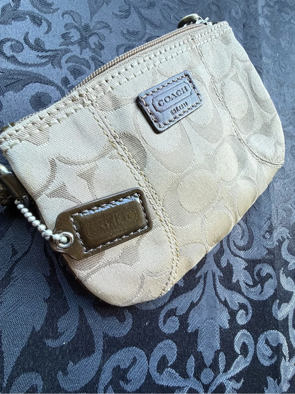 Coach Lot Vintage Leather Travel Organizer Signature Wristlet Jewelry Case 3pc